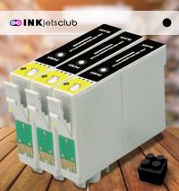 Remanufactured G&G compatible replacement for 3 Pack Epson 78 Black (T078120) Compatible  Ink Cartridge