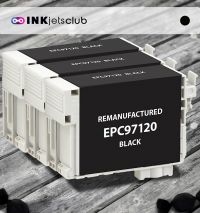 Remanufactured G&G compatible replacement for 3 Pack Epson 97 Black (T097120) Extra High Yield Compatible  Inkjet Cartridge