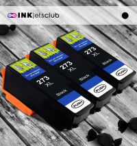 Remanufactured G&G compatible replacement for 3 Pack Epson 273XL (T273XL020) High Yield Black Compatible  Ink Cartridge