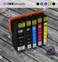 Remanufactured G&G compatible replacement for 5 Pack - Epson 273XL High Yield Ink Cartridge Value Pack. Includes Photo Black, Black, Cyan, Magenta and Yellow Compatible  Ink Cartridges