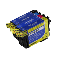 Remanufactured G&G compatible replacement for 4 Pack - Epson 202XL (T202XL120) High Yield Compatible  Ink Cartridges. Includes 1 Black, 1 Cyan, 1 Magenta and 1 Yellow Ink Cartridges