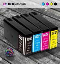 Remanufactured G&G compatible replacement for 4 Pack - Epson 786XL High Yield Ink Cartridge Pack. Includes 1 Black, 1 Cyan, 1 Magenta and 1 Yellow Compatible  Ink Cartridges