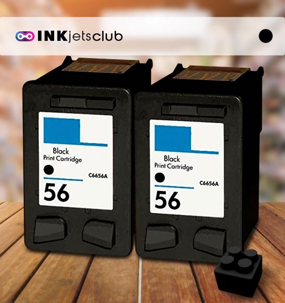 2-Pack Genuine HP 56 Black & 57 Color Ink Cartridges - Fits DeskJet 450, 5550, Photosmart 7150 & More 3 thumbnail image