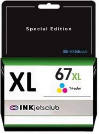 HP 67XL Color High Yield Remanufactured (3YM58AN, C2P06AN) Ink Cartridge