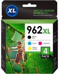 HP Compatible 962XL & 962 4 Pack Inkjet Cartridges - High Yield Black and Standard Cyan, Magenta & Yellow