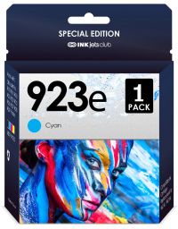 INKjetsclub 923e Compatible Ink Cartridge Cyan for OfficeJet 8120, 8130, Pro 8135e, 8138e, 8122e.