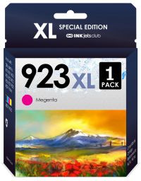 INKjetsclub Magenta Ink Cartridge Compatible for 923XL 923. 923XL Works with Printers OfficeJet 8120, 8130, OfficeJet Pro 8135e, 8138e, 8122e.