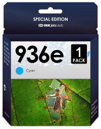 INKjetsclub Compatible Replacement Ink Cartridge for 936e Ink. Works with 9110b 9122e 9125e 9135e 9128e 9130b 9730e Printers. Cyan