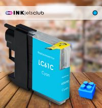 Brother LC61C Cyan Compatible Ink cartridge. (LC61 Series)