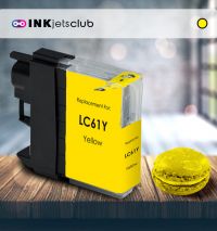 Brother LC61Y Yellow Compatible Ink cartridge. (LC61 Series)