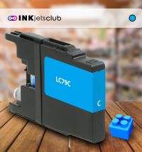 Brother LC79C Extra High Yield Cyan Compatible Ink cartridge (LC79 Series) for the MFC-J6510DW, MFC-J6710DW