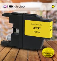 Brother LC79Y Extra High Yield Yellow Compatible Ink cartridge (LC79 Series) for the MFC-J6510DW, MFC-J6710DW