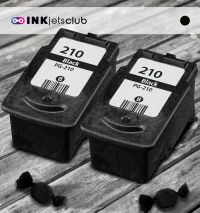 2 Pack Canon PG-210 Black Compatible  Inkjet Cartridge