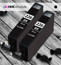 2 Pack Canon CLI-226 Black Compatible Inkjet Cartridge (With Chip)