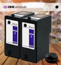2 Pack (Series 5) M4640 / 310-5368 High Yield Black Compatible Ink cartridge for Dell Photo All-in-One