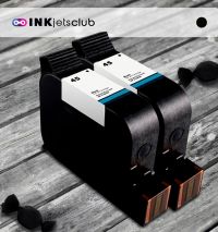 2 Pack HP 45 (51645A) Black Compatible Ink cartridge