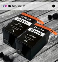 2 Pack HP 934XL Black (C2P23AN) High Yield Compatible  Inkjet Cartridge