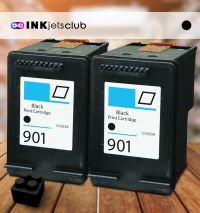 2 Pack HP 901 (CC653AN) Black Compatible Ink cartridge