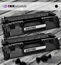 2 Pack HP 05A  (CE505A) Black Compatible Toner Cartridge