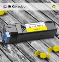 Dell D6FXJ / 331-0718 High Yield Yellow Toner Cartridge for your Dell 2150 & 2155 Color Laser Printers