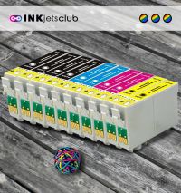 10 Pack - Epson 60 High Yield Ink Cartridge Value Pack. Includes 4 Black, 2 Cyan, 2 Magenta and 2 Yellow Ink Compatible Cartridge