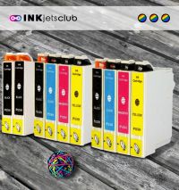 10 Pack - Epson 200 High-Yield Ink Cartridge Value Pack. Includes 4 Black, 2 Cyan, 2 Magenta and 2 Yellow Compatible  Ink Cartridges