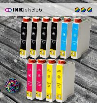 10 Pack - Epson 200XL High Yield Ink Cartridge Value Pack. Includes 4 Black, 2 Cyan, 2 Magenta and 2 Yellow Compatible  Ink Cartridges