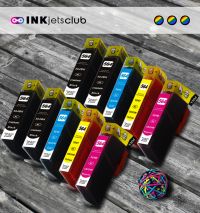 10 Pack HP 564XL High Yield Ink Cartridge Value Pack. Includes, 4 Black, 2 Cyan, 2 Magenta and 2 Yellow Compatible  Ink Cartridges