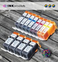 Canon PGI-220 & Canon CLI-221 Ink 12 Pack. (2) PGI-220 pigment BK, CLI-221 2C, 2M, 2Y, 2BK, 2GRAY Compatible Ink Cartridges