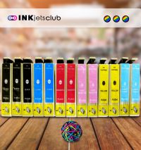 13 Pack - Epson 78  Ink Cartridge Value Pack. Inludes 3 Black and 2 Cyan, 2 Magenta, 2 Yellow, 2 Light Cyan, 2 Light Magenta