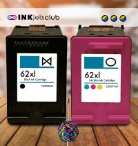 HP 62XL Black and Color High-Yield Compatible Ink Cartridge