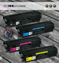 4 Pack - Brother TN315 High Yield Compatible Toner Cartridge Value Pack. Includes 1 Black, 1 Cyan, 1 Magenta and 1 Yellow Toner Cartridges