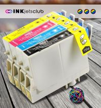 4 Pack - Epson 60 Ink Cartridge Value Pack. Includes 1 Black, 1 Cyan, 1 Magenta and 1 Yellow Compatible  Ink Cartridges