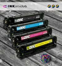 4 Pack - HP 305A Compatible Toners Value Pack. Includes 1 Black, 1 Cyan, 1 Magenta and 1 Yellow Toner Cartridges