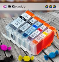 5 Pack - Canon PGI-5 Black and CLI-8 Color Ink Cartridge Value Pack. Includes 1 PGI-5 Black, 1 CLI-8 Black 1 CLI-8 Cyan, 1 CLI-8 Magenta and 1 CLI-8 Yellow Compatible Ink Cartridges