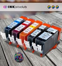 5 Pack - Canon PGi-220 and Cli-221 Ink Cartridge Value Pack. Includes 1 PGi-220 Black, 1 Cli-221 Black, 1 Cyan, 1 Magenta, and 1 Yellow Compatible Ink Cartridges