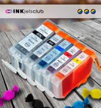 5 Pack - Canon BCI-3e/BCI-6 Ink Cartridge Value Pack. Includes 1 BCI-3e Black, 1 BCI-6 Black, 1 Cyan, 1 Magenta & 1 Yellow Compatible Ink Cartridges