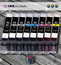 8 Pack - Canon Compatible CLI-42 Ink Cartridge Value Pack. Includes 1 Black,  1 Cyan,  1 Magenta,  1 Yellow,  1 Photo Cyan, 1 Photo Magenta, 1 Grey,  1 Light Grey Ink Cartridges
