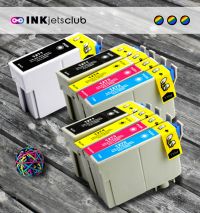 9 Pack - Epson 127 High Yield Ink Cartridge Value Pack. Includes 3 Black, 2 Cyan, 2 Magenta and 2 Yellow Ink Compatible Cartridge