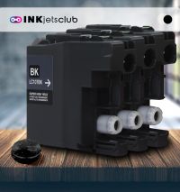 3 Pack Brother LC107BK Super High Yield Black Compatible Ink cartridge
