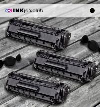 3 Pack Canon 104 (0263B001AA) Compatible Black Toner Cartridge 