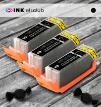 3 Pack Canon PGI-270 (0319C001) High Yield Ink Black Compatible Ink Cartridge