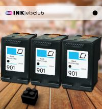 3 Pack HP 901 (CC653AN) Black Compatible Ink cartridge
