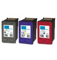 3 Pack HP 56, 57, & 58 Compatible  Ink Cartridge Value Pack