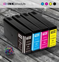 4 Pack - Epson 786XL High Yield Ink Cartridge Pack. Includes 1 Black, 1 Cyan, 1 Magenta and 1 Yellow Compatible  Ink Cartridges