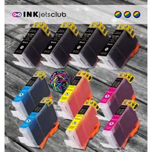 10 Pack - Canon BCI-6 Ink Cartridge Value Pack. Includes 4 Black, 2 Cyan, 2 Magenta and 2 Yellow Compatible  Ink Cartridges