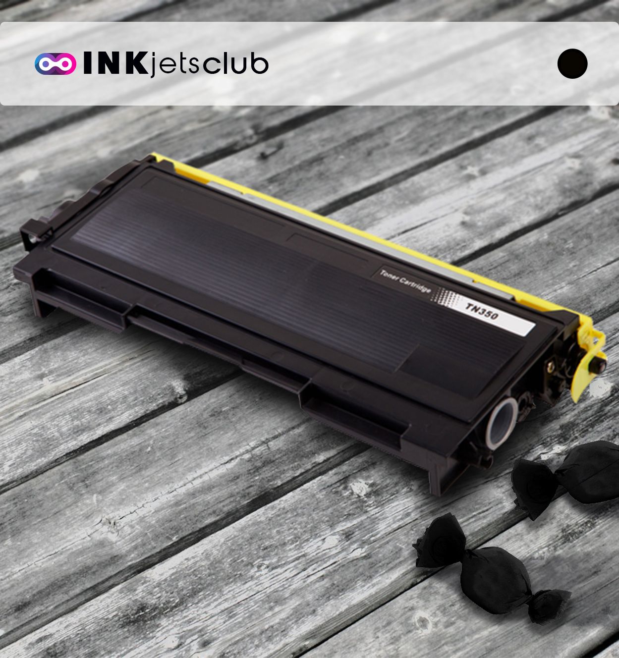 TN350 Black Toner Cartridge 79% off the OEM InkjetsClub