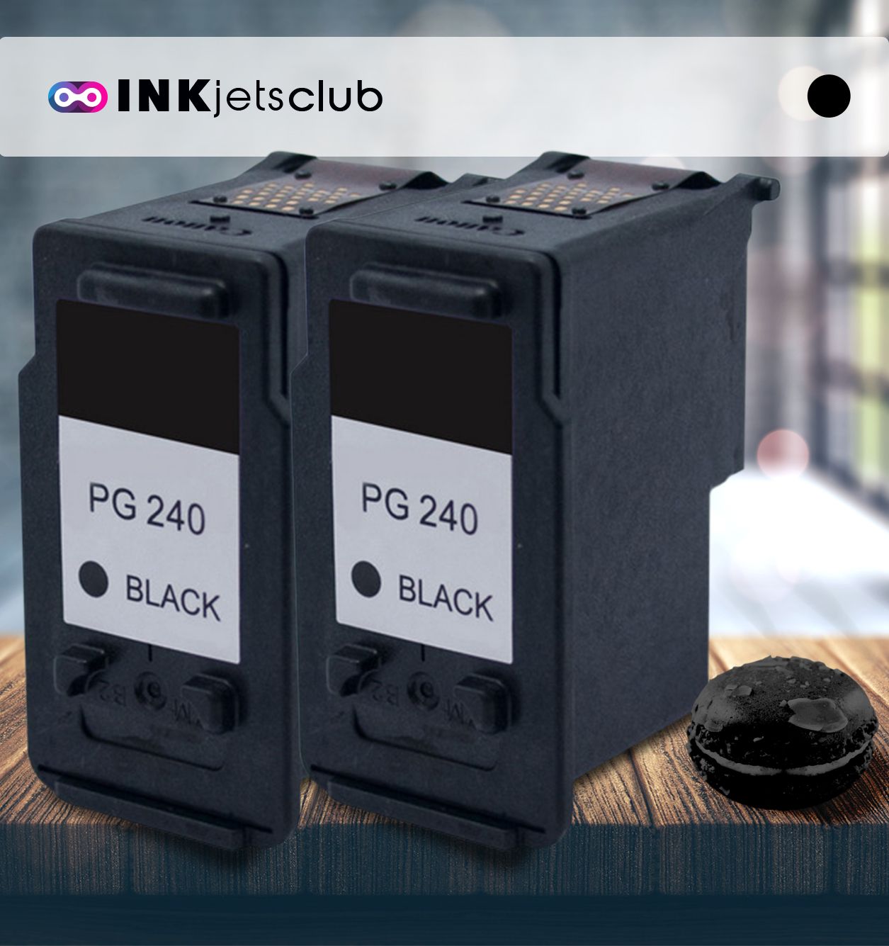 Pack Canon PG-240 (5207B001) Ink Cartridges 82% Off InkjetsClub